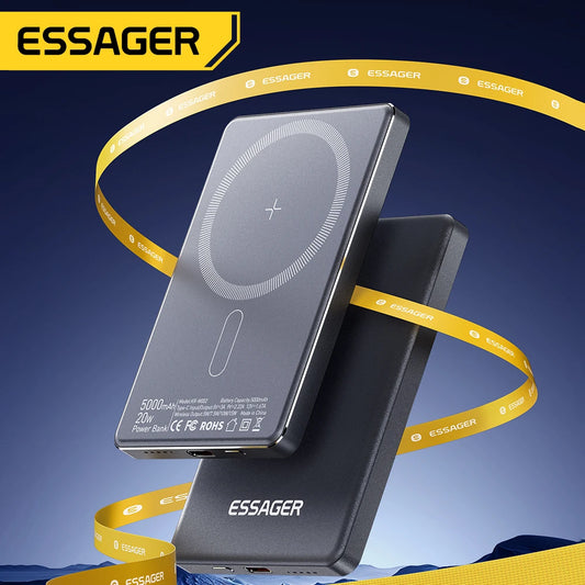 Essager Thin Wireless Power Bank 5000mAh Portable
