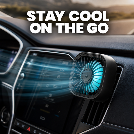 Mini Car Vent Fan Amagi: Portable Car Cooling Power