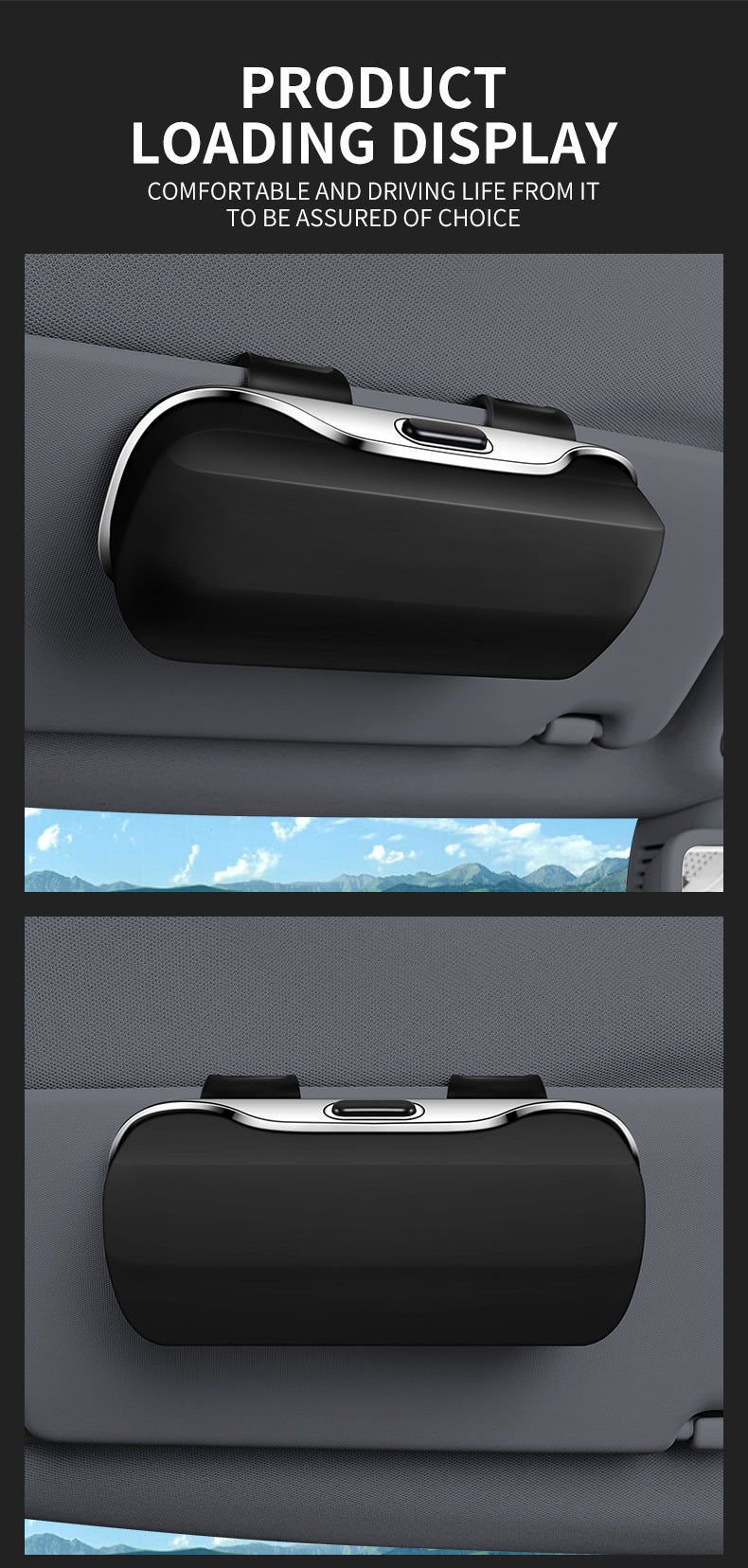 Car Visor Glasses Case Premium ABS Organizer