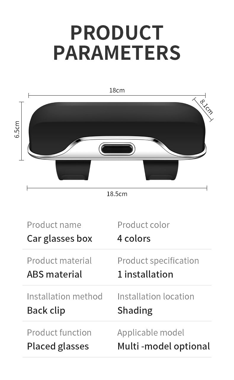 Car Visor Glasses Case Premium ABS Organizer