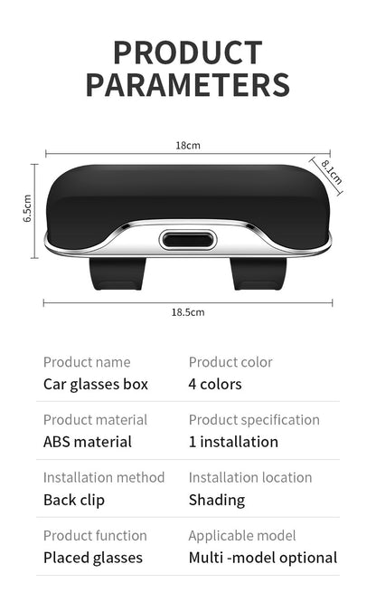 Car Visor Glasses Case Premium ABS Organizer