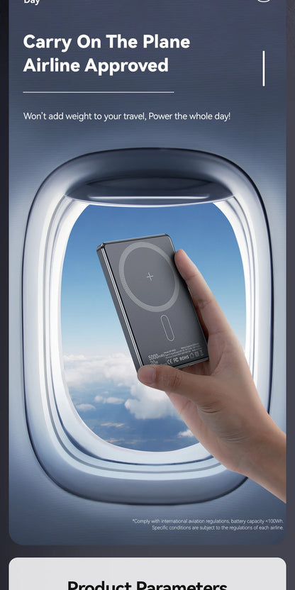 Essager Thin Wireless Power Bank 5000mAh Portable