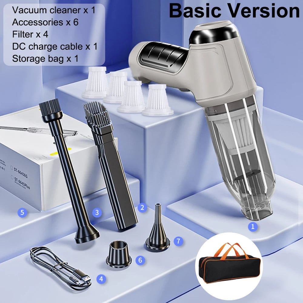 Car Vacuum Cleaner Wireless Portable 95000PA Power