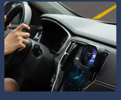Mini Car Vent Fan Amagi: Portable Car Cooling Power