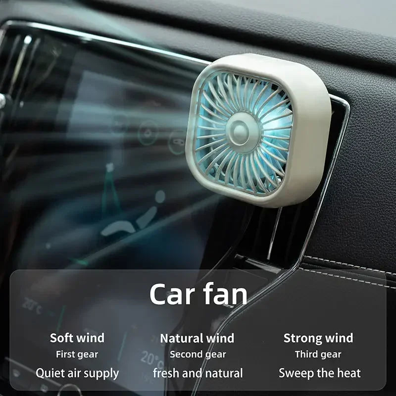 Mini Car Vent Fan Amagi: Portable Car Cooling Power