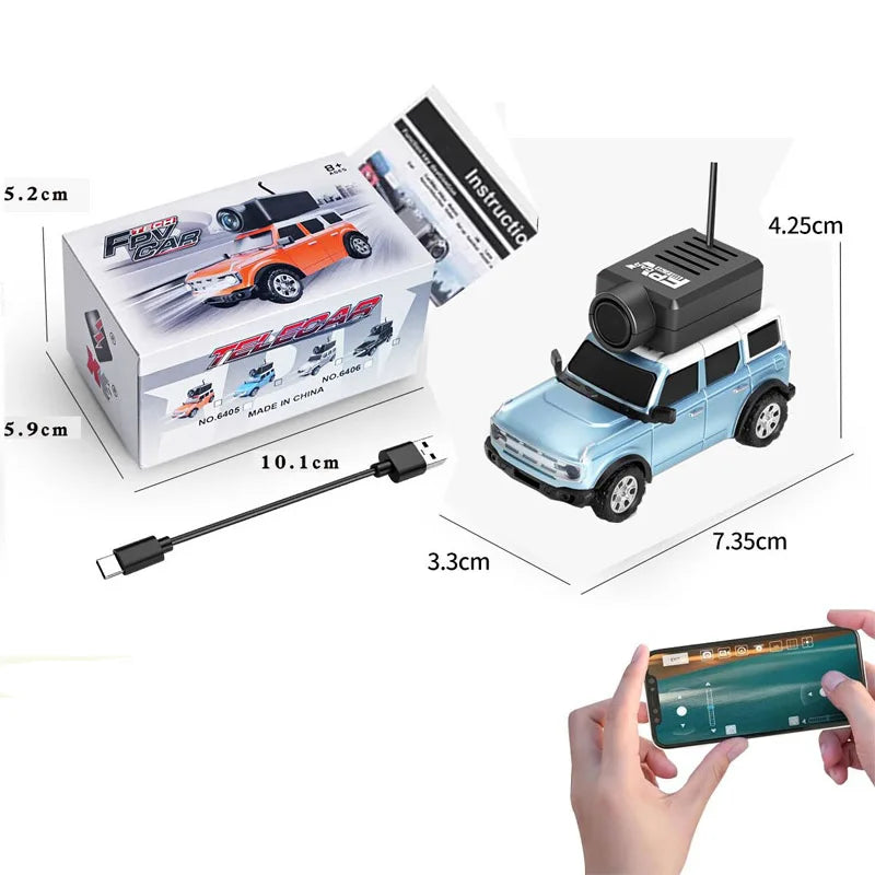 1/64 Mini RC Car 2.4G FPV Camera Drift Car