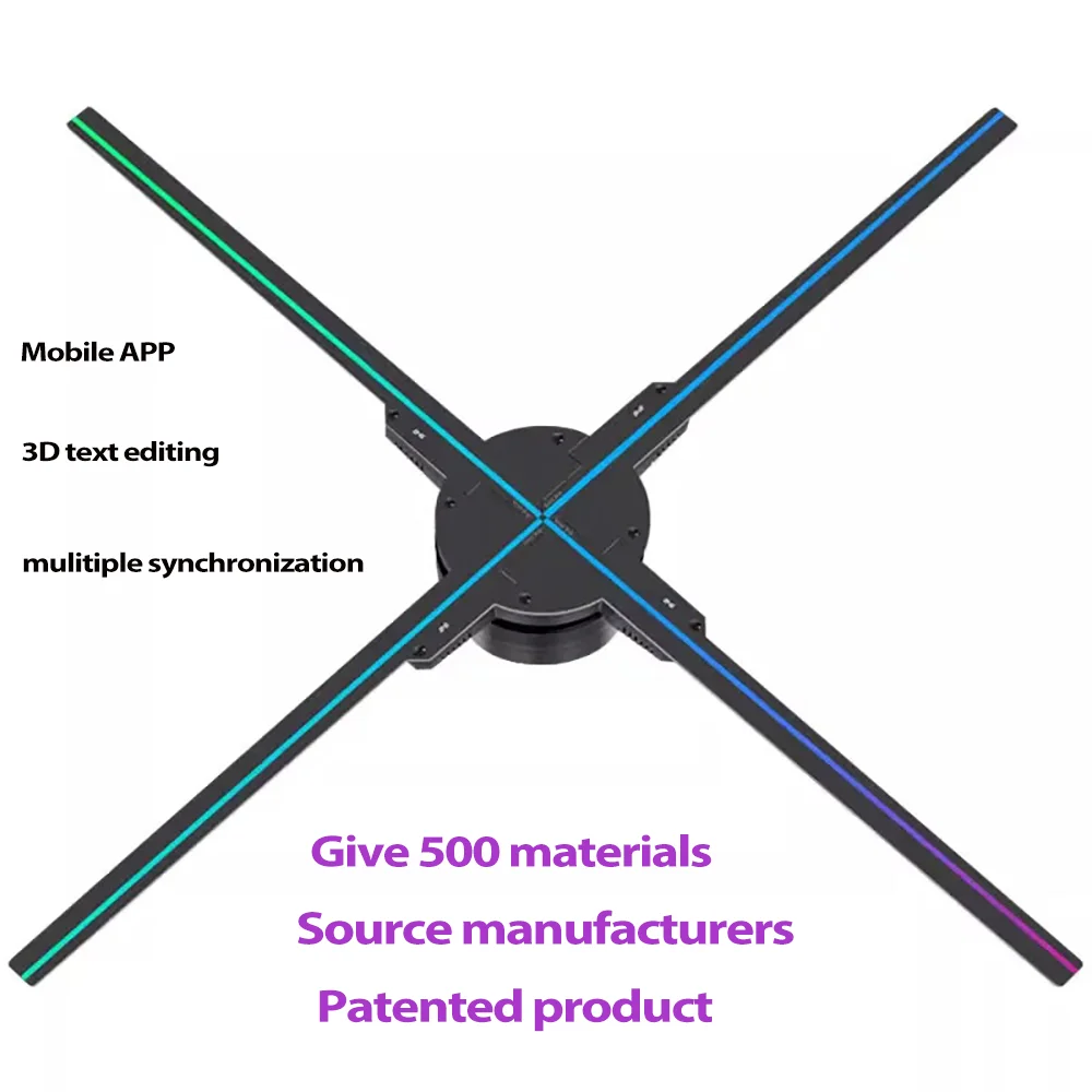 3D Holographic Fan Projector Display Hologram