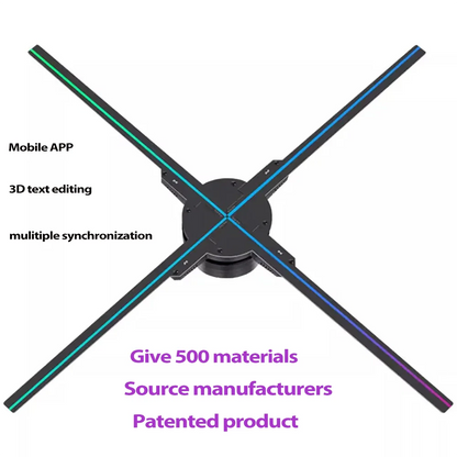 3D Holographic Fan Projector Display Hologram
