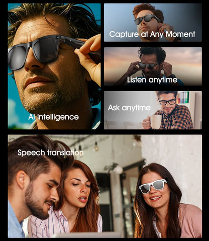 4K HD AI Smart Glasses 800w Pixel Camera Pro