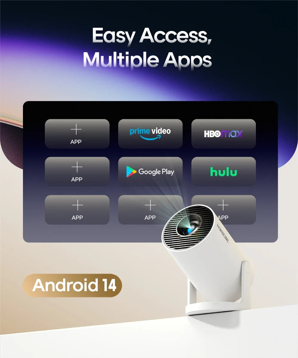 Magcubic Projector Android 14 HY300 Pro 8K