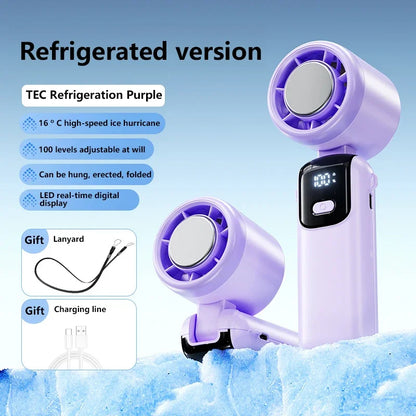 Lenovo Ice Cooling Handheld Fan 10Chill0 Speeds Turbo Fast