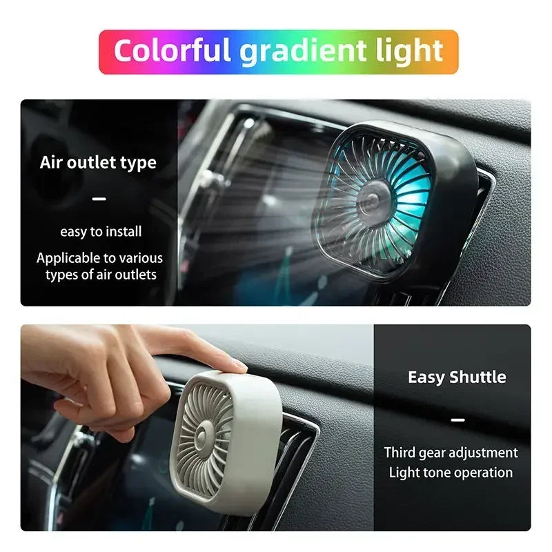 Mini Car Vent Fan Amagi: Portable Car Cooling Power