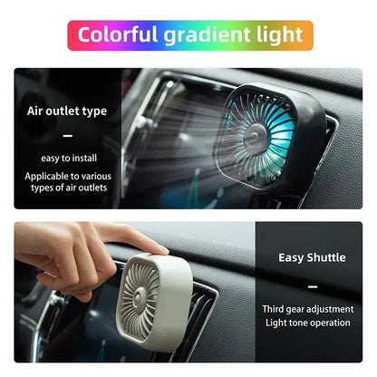Mini Car Vent Fan Amagi: Portable Car Cooling Power