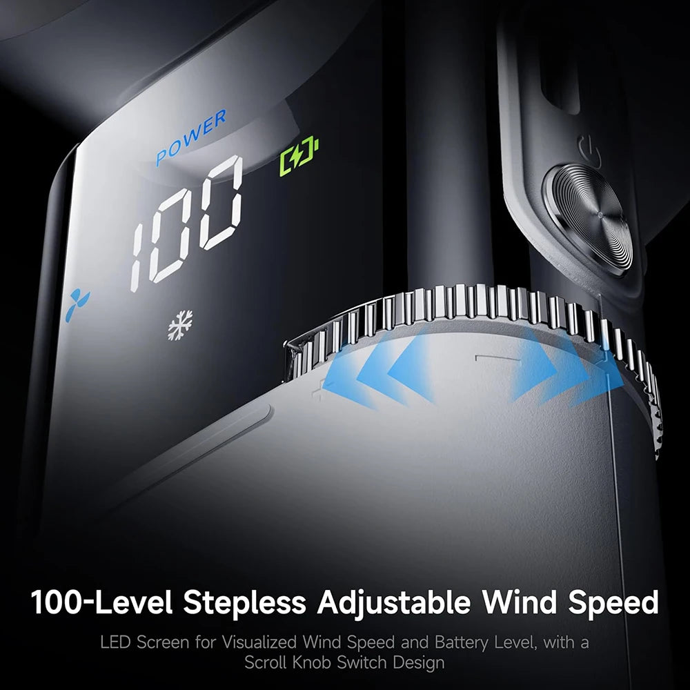 Portable Ice Cooling Fan Fast USB Rechargeable