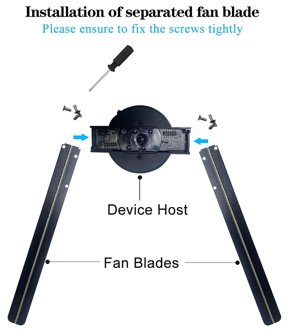 3D Hologram Fan 42CM WiFi Light Projector HD