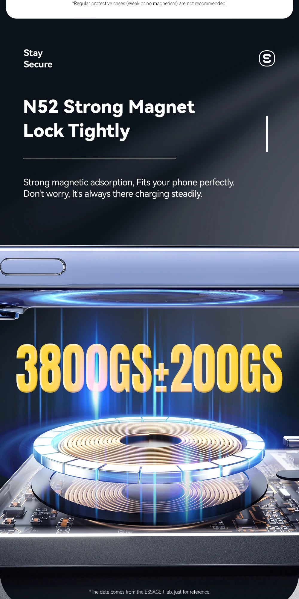 Essager Thin Wireless Power Bank 5000mAh Portable