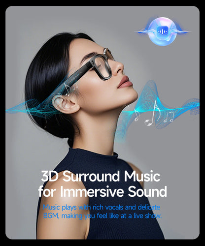 Cyan AI Smart Glasses with Camera, Real-Time Translation & Bluetooth Calling