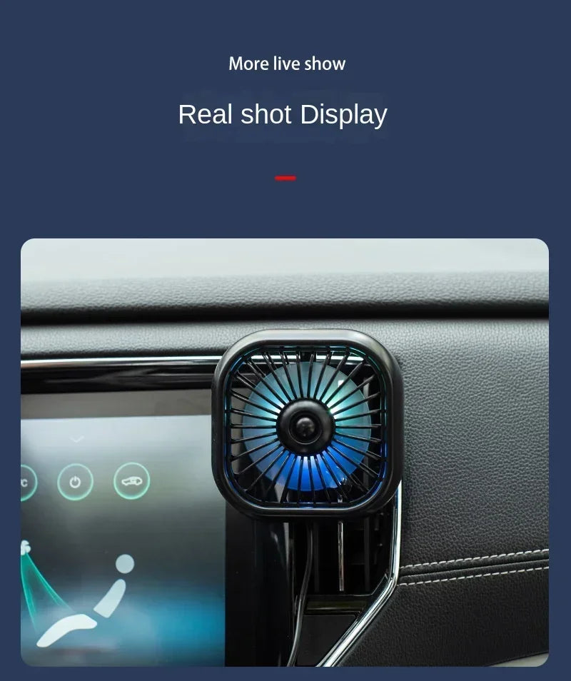 Mini Car Vent Fan Amagi: Portable Car Cooling Power