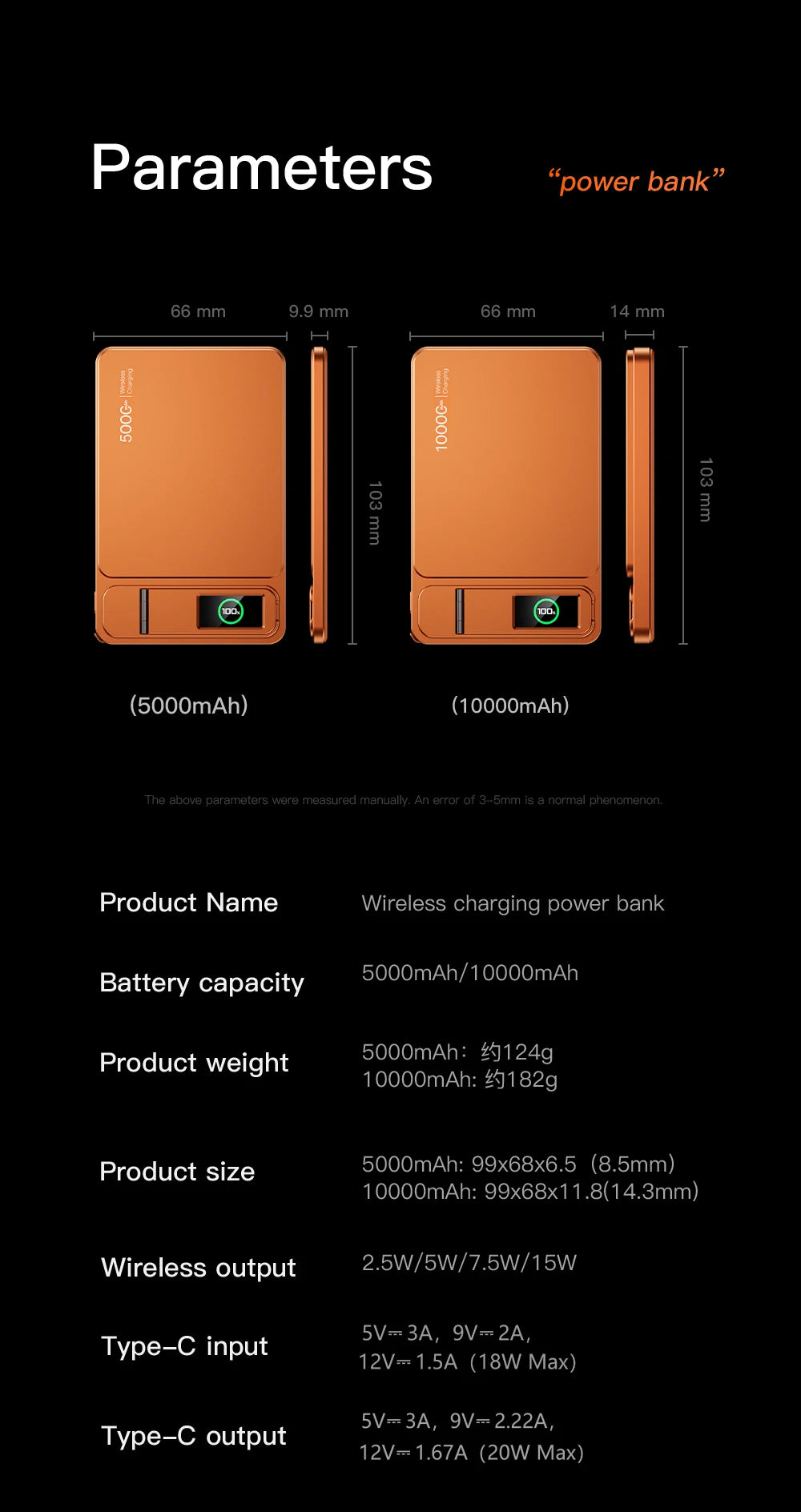 Magnetic Power Bank 10000mAh Fast Charging