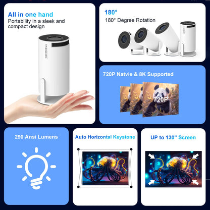 Magcubic Projector Android 14 HY300 Pro 8K