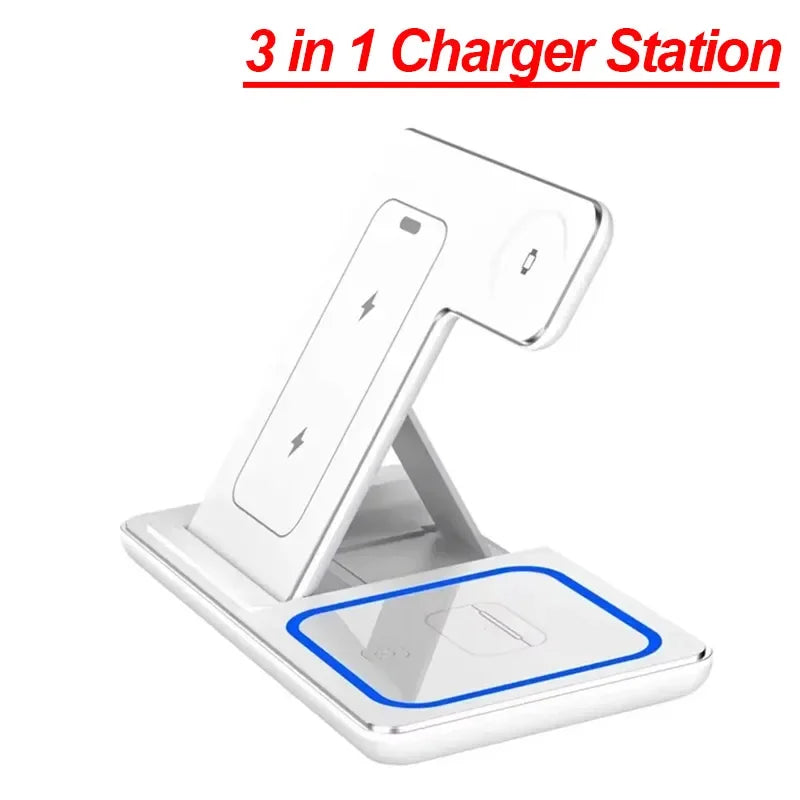3 in 1 30W Foldable Wireless Charging Station Power