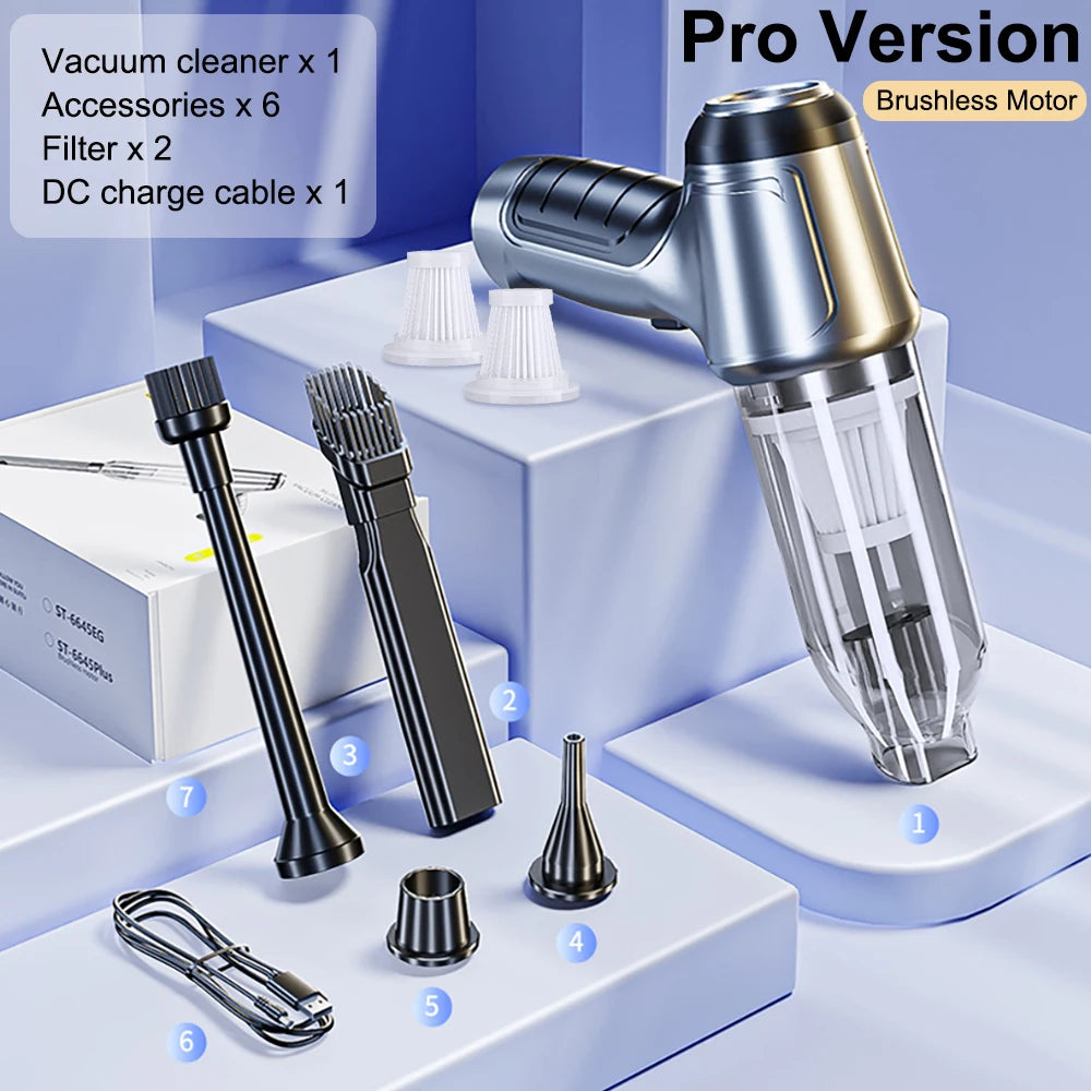 Car Vacuum Cleaner Wireless Portable 95000PA Power