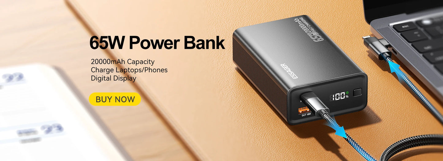 Essager Thin Wireless Power Bank 5000mAh Portable