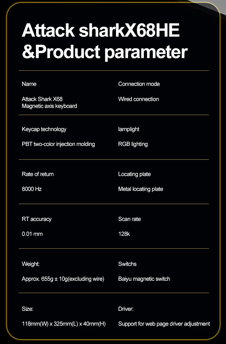 8000Hz Magnetic Gaming Keyboard Pro Speed