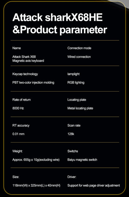 8000Hz Magnetic Gaming Keyboard Pro Speed