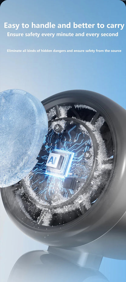 Lenovo Ice Cooling Handheld Fan 10Chill0 Speeds Turbo Fast
