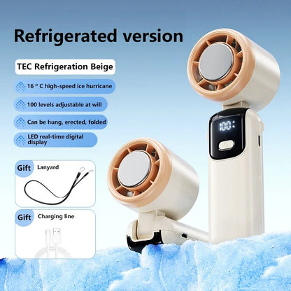 Lenovo Ice Cooling Handheld Fan 10Chill0 Speeds Turbo Fast