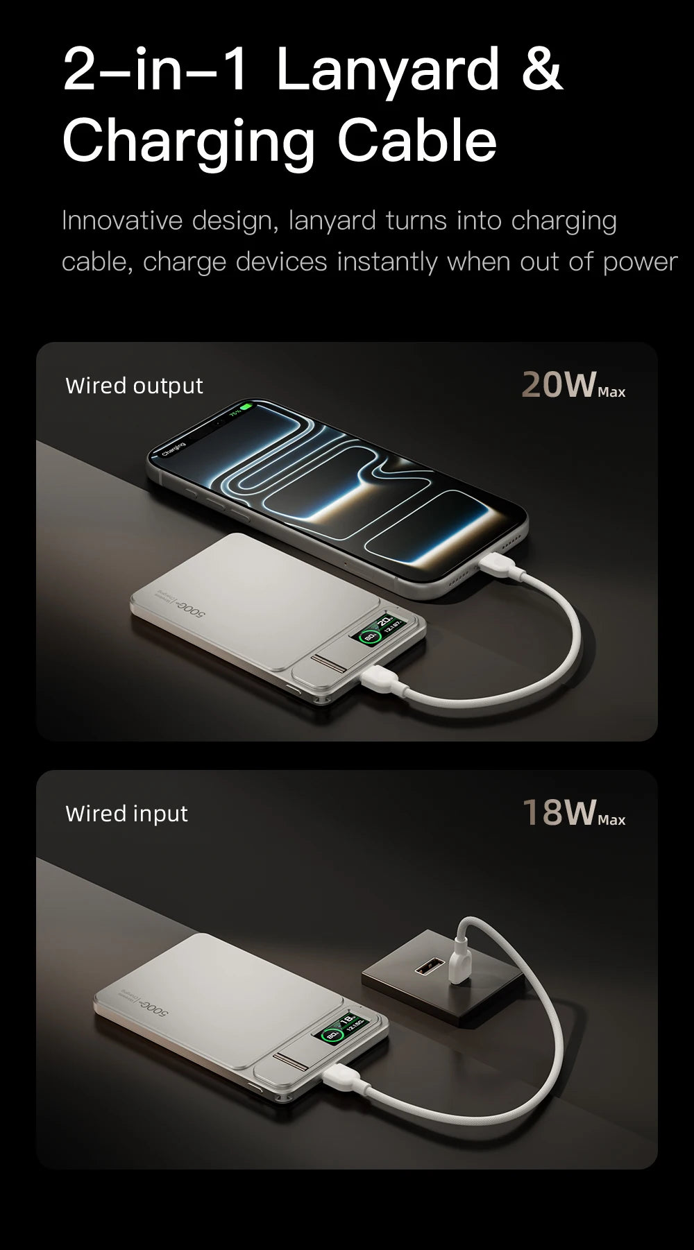 Magnetic Power Bank 10000mAh Fast Charging