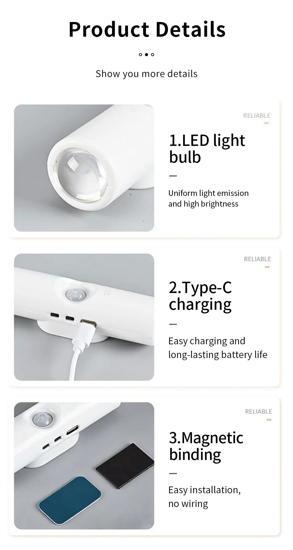Magnetic Motion Sensor Smart Light LED Ambient Lamp