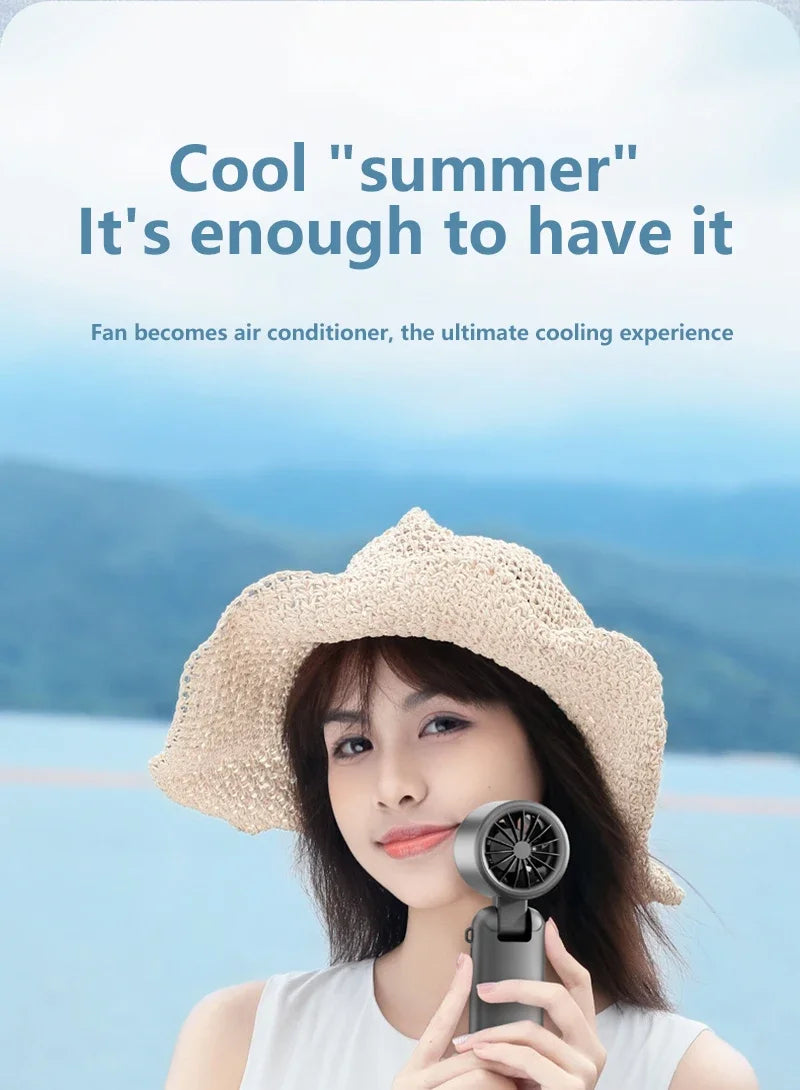 Lenovo Ice Cooling Handheld Fan 10Chill0 Speeds Turbo Fast