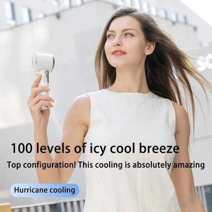 Portable Ice Cooling Fan Fast USB Rechargeable