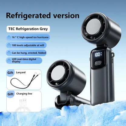 Lenovo Ice Cooling Handheld Fan 10Chill0 Speeds Turbo Fast