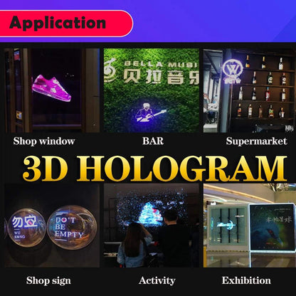 3D Hologram Fan 42CM WiFi Light Projector HD