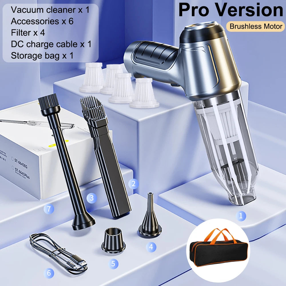 Car Vacuum Cleaner Wireless Portable 95000PA Power