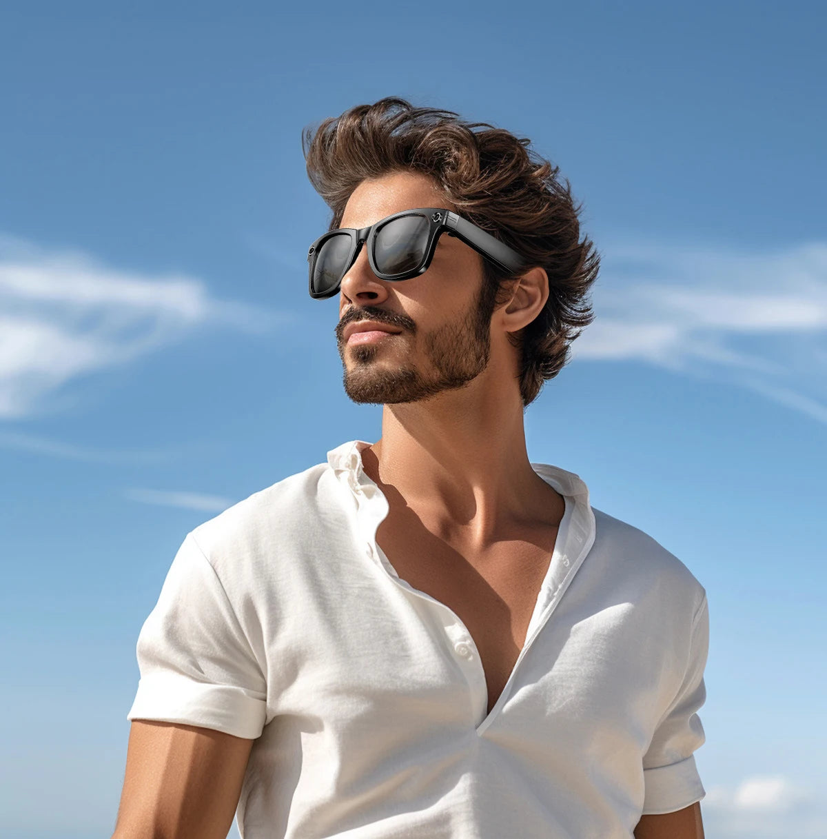Cyan AI Smart Glasses with Camera, Real-Time Translation & Bluetooth Calling
