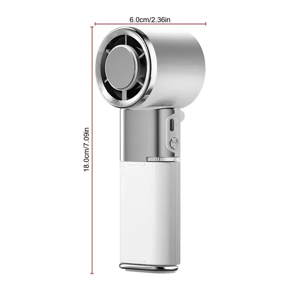 Portable Ice Cooling Fan Fast USB Rechargeable