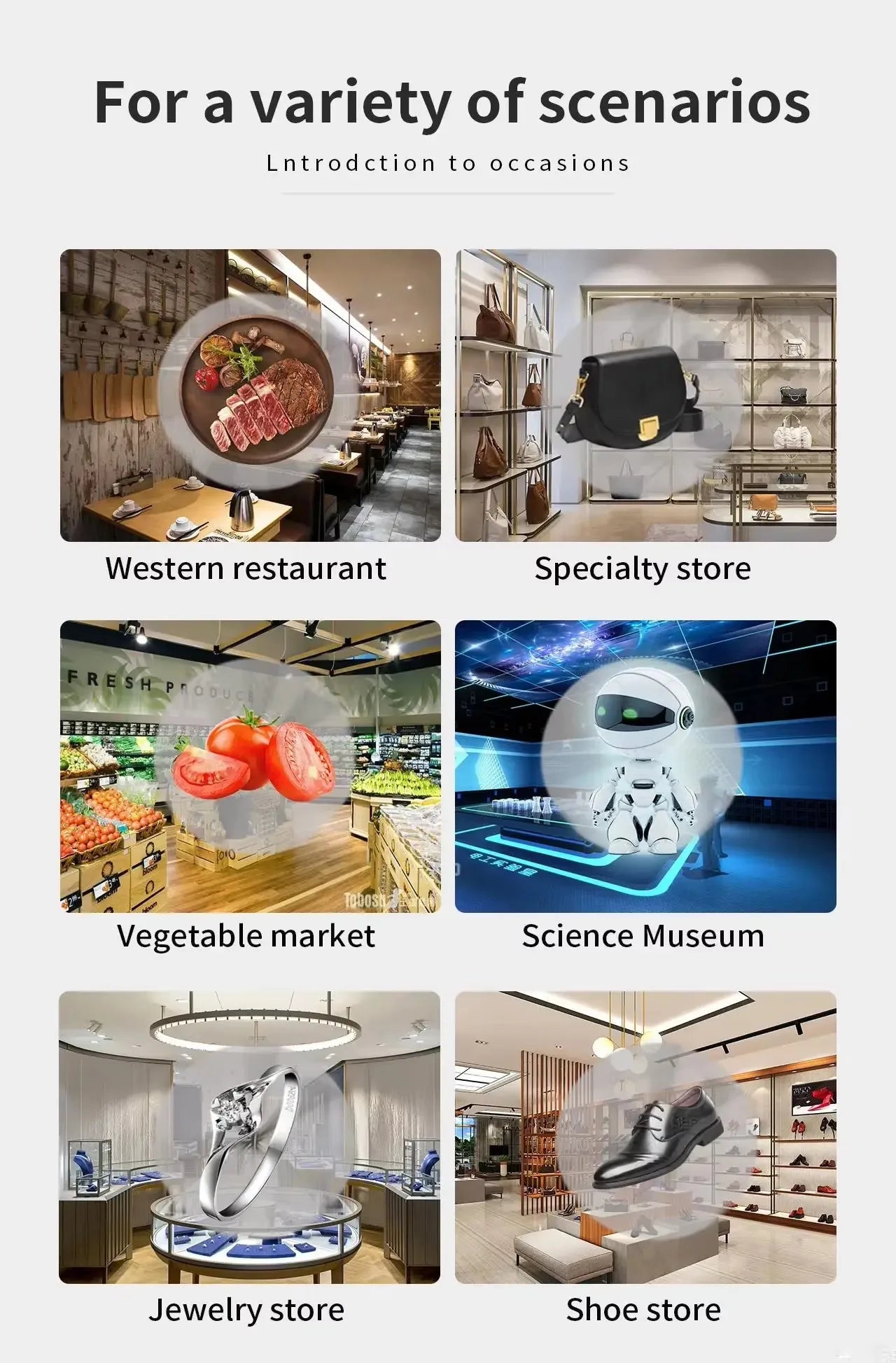 3D Holographic Fan Projector Display Hologram