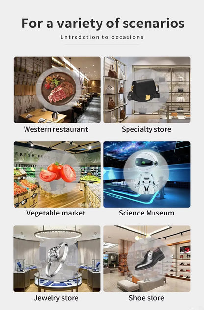 3D Holographic Fan Projector Display Hologram