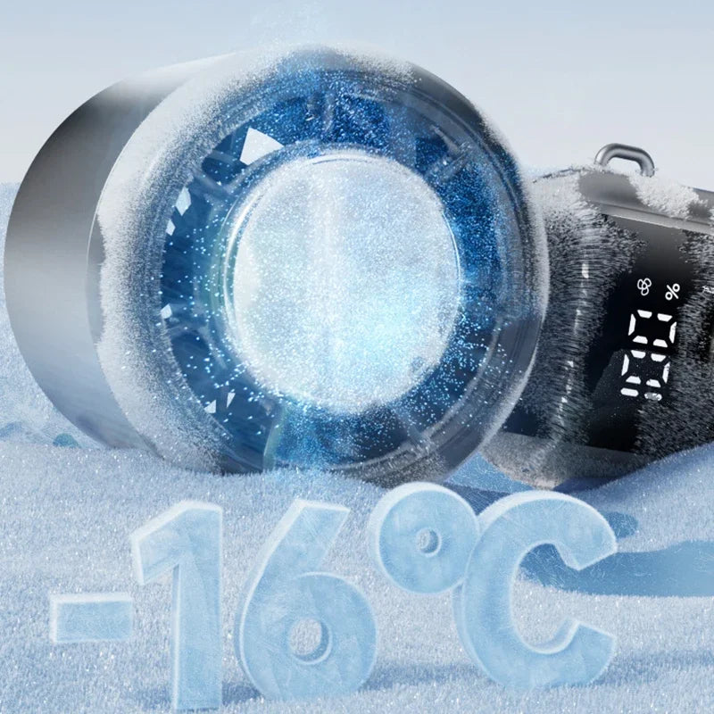 Lenovo Ice Cooling Handheld Fan 10Chill0 Speeds Turbo Fast