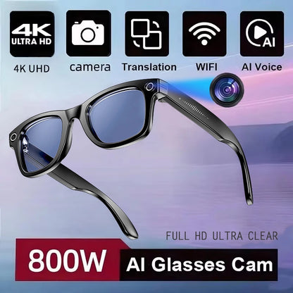 Cyan AI Smart Glasses with Camera, Real-Time Translation & Bluetooth Calling