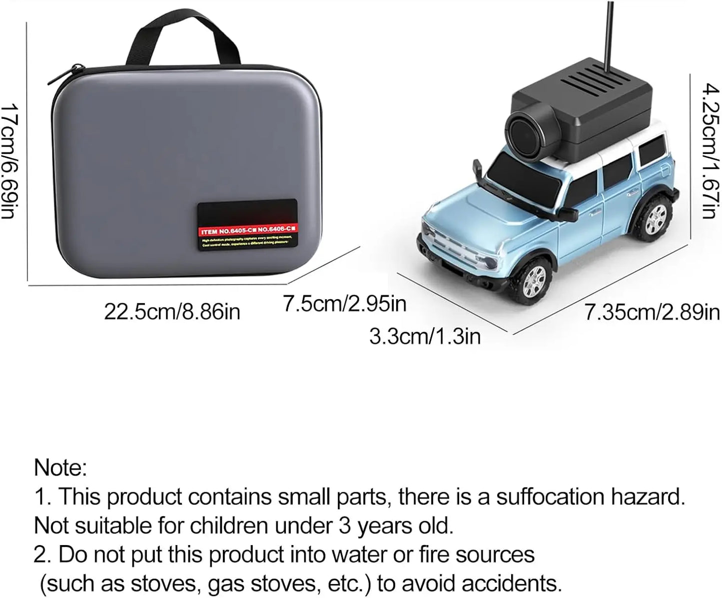 1/64 Mini RC Car 2.4G FPV Camera Drift Car