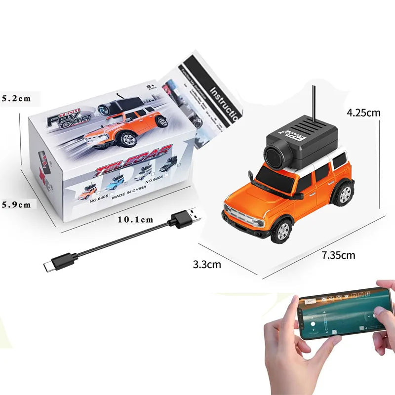 1/64 Mini RC Car 2.4G FPV Camera Drift Car
