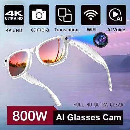 Cyan AI Smart Glasses with Camera, Real-Time Translation & Bluetooth Calling