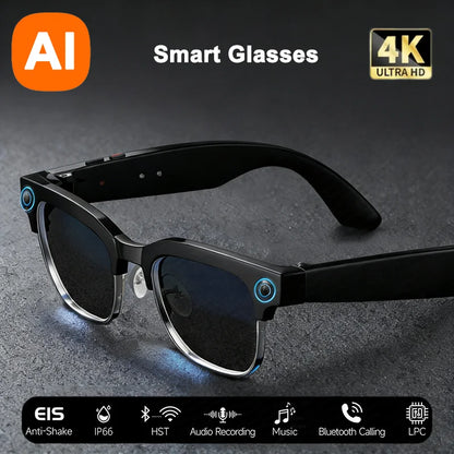 4K HD AI Smart Glasses 800w Pixel Camera Pro