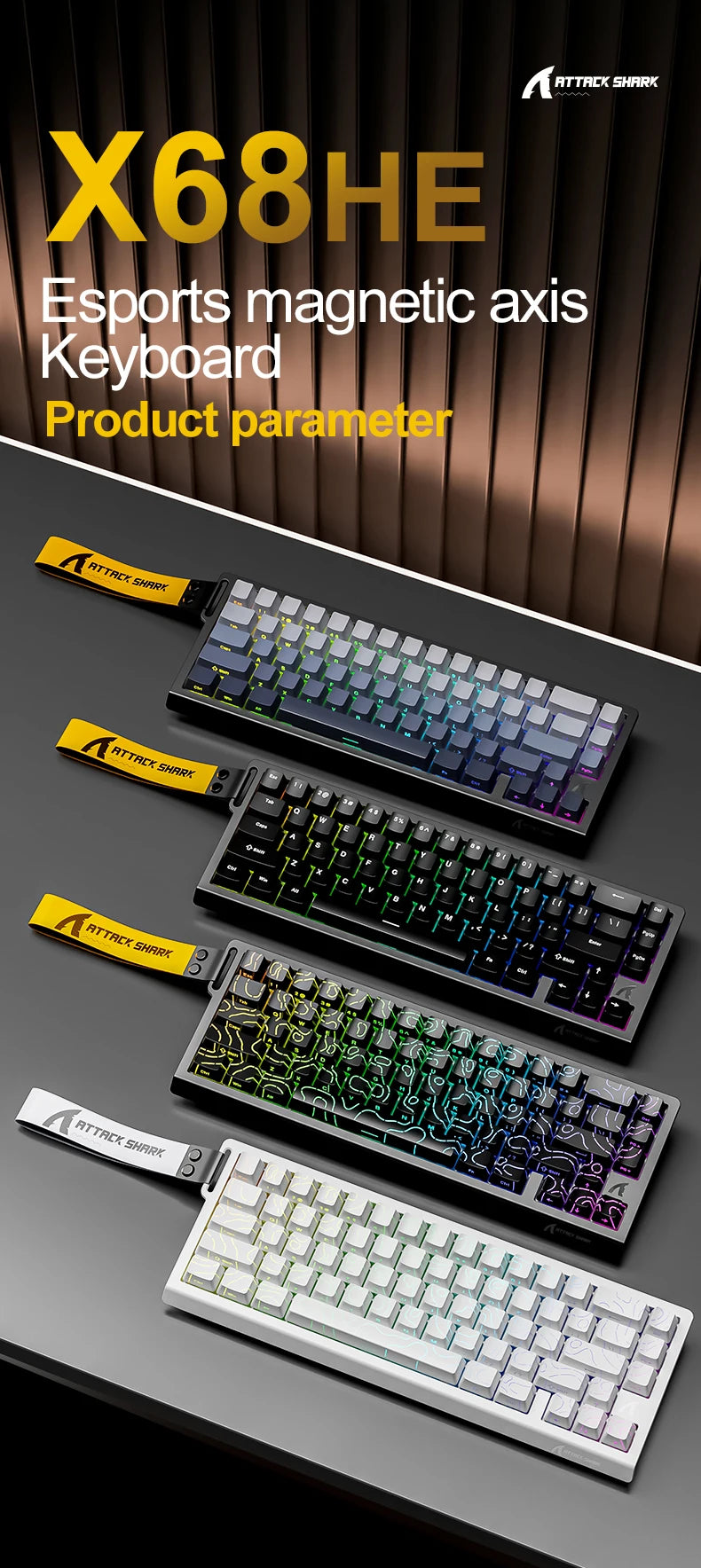 8000Hz Magnetic Gaming Keyboard Pro Speed