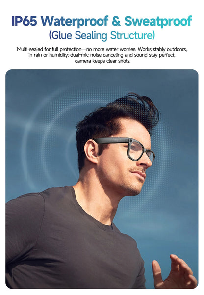 Cyan AI Smart Glasses with Camera, Real-Time Translation & Bluetooth Calling